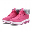 Size:4.5-9 Women Winter Warm Lace Up Fleece Lined Shoes